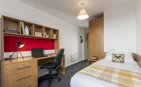 An example of an en suite category 1 room in City Gateway