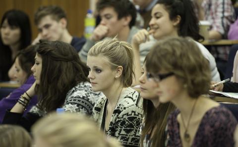Students in a lecture
