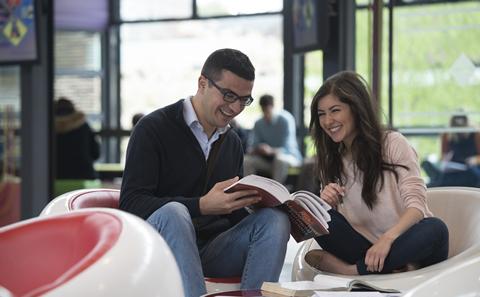 Students on campus