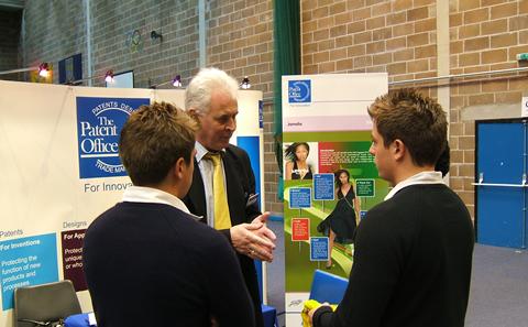 Networking at a start-up business event