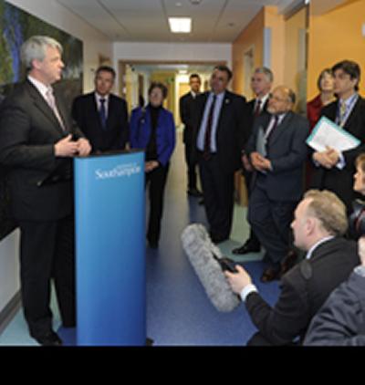 Secretary of State for Health, Andrew Lansley MP, officially opened a new state-of-the-art medical research centre in Southampton today.