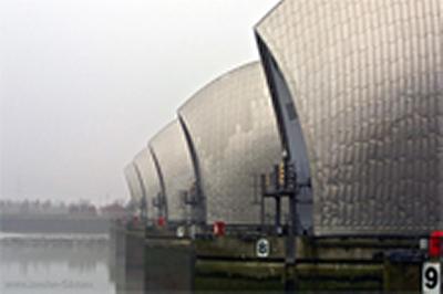 The Thames Barrier was built to protect London from floods with a return period of 1000 years up to 2030.