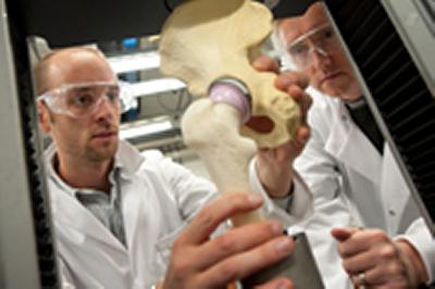 The hip replacement implant will help prevent dislocation and be more compatible with living tissue.