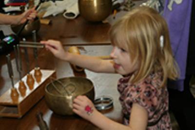 There were lots of hearing-related activities for children.