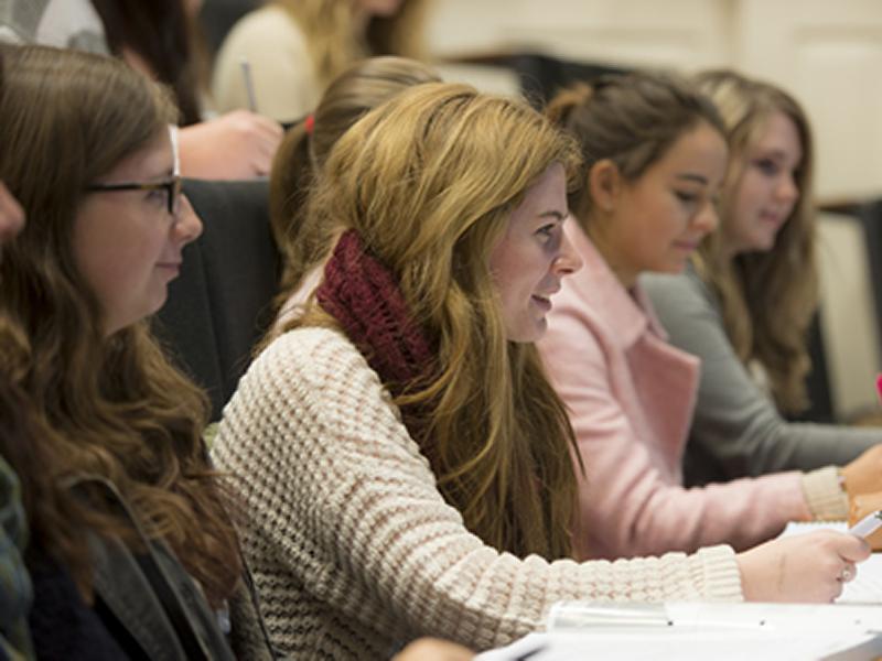 Students in a lecture