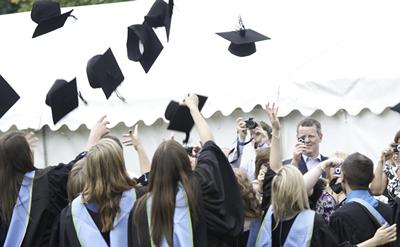 Graduates celebrating
