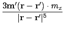 $\displaystyle {3\ensuremath{\mathbf{m}}'(\ensuremath{\mathbf{r}}-\ensuremath{\m...
...')\cdot m_z \over \vert\ensuremath{\mathbf{r}}-\ensuremath{\mathbf{r}}'\vert^5}$