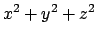 $\displaystyle x^2 + y^2 + z^2$