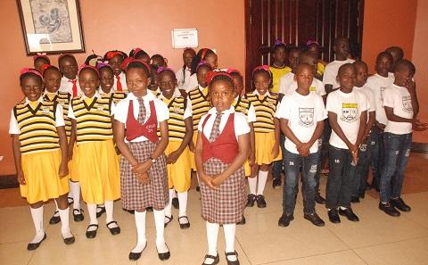 Children from the Clever Academy, Uganda