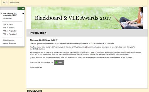 Example Blackboard course site