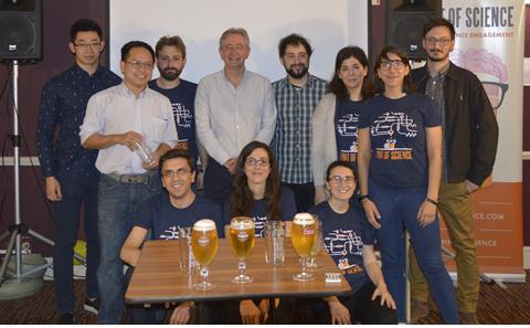 Rob Eason and his 'Pint of Science'  team