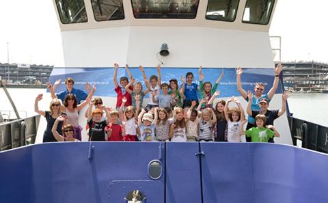 Pupils and teachers from Compton School