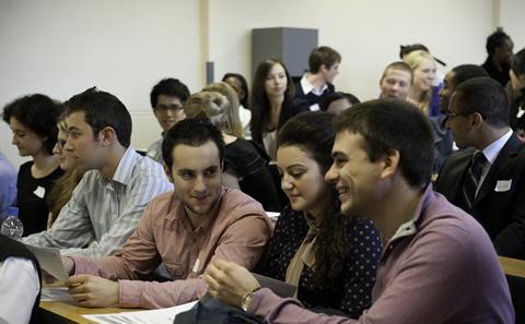 Students in lecture theatre