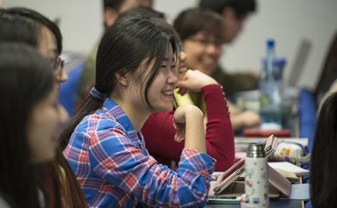 Students in a lecture