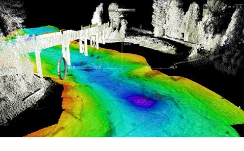 Real time bridge scour measurement