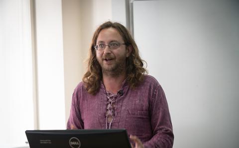 Dave Pickering presenting