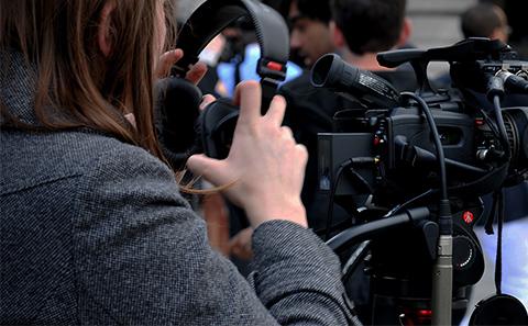 Woman with camera