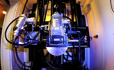 Scanning facilities at the Highfield campus - image shows inside of the Hutch system