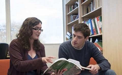 Student meeting with a practitioner