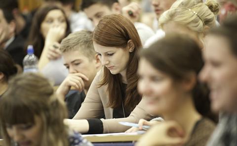 Students in a lecture