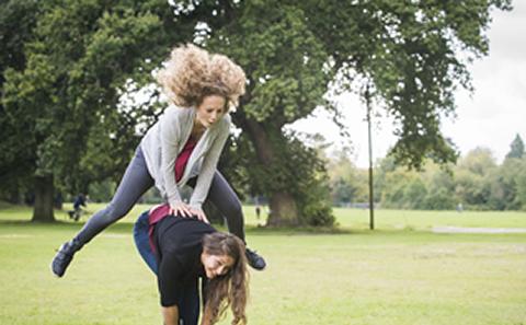 Students leapfrogging 