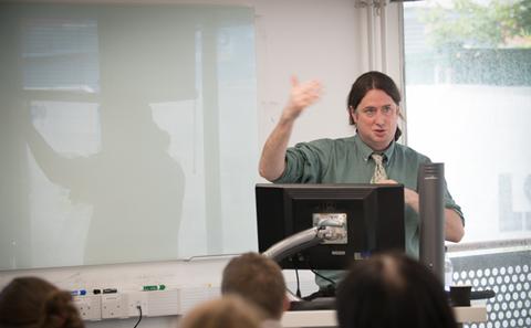 Joe Dale giving a presentation