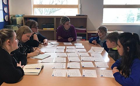Children in classroom