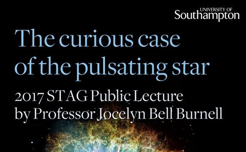 2017 STAG public lecture by Dame Jocelyn Bell Burnell