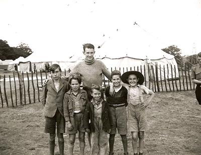 Child refugees at the camp in Eastleigh, Hampshire