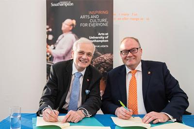 Sir Christopher Snowden, former Vice-Chancellor University of Southampton and Darren Henley, Chief Executive Arts Council England