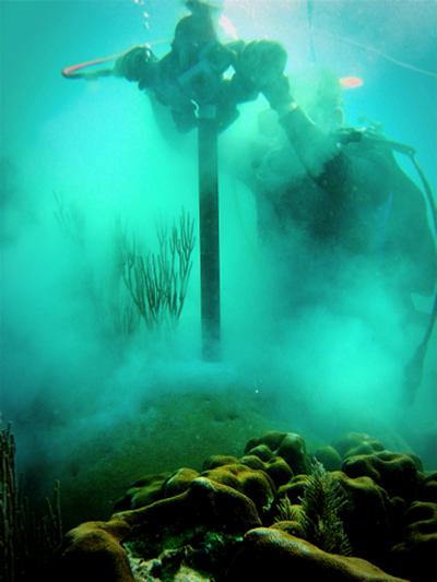 Coral Drilling (Source: K Castillo)