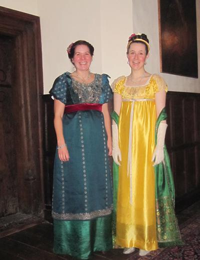 Southampton staff and students in costume at Chawton House