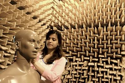 Students taking part in sound related activities