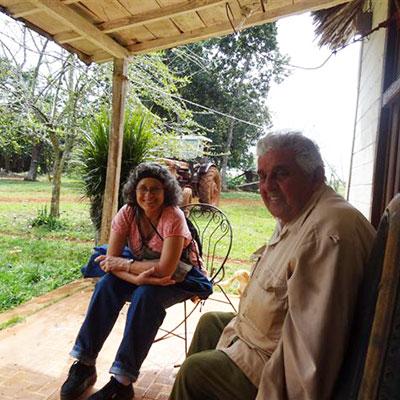 Ana Estrada interviewing