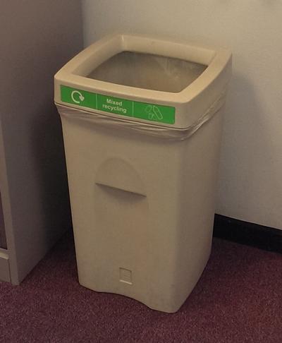 recycling bins