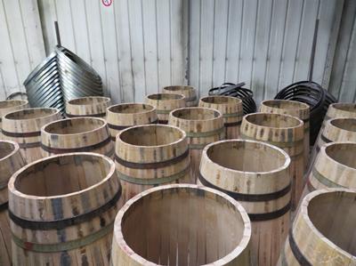 Wine barrels