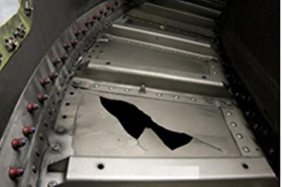 due to acoustic fatigue