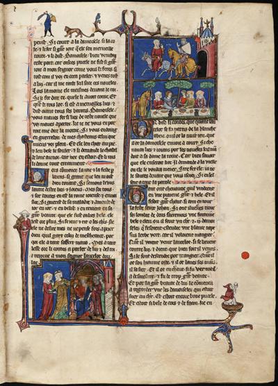 Arthurian Romance illuminated manuscript