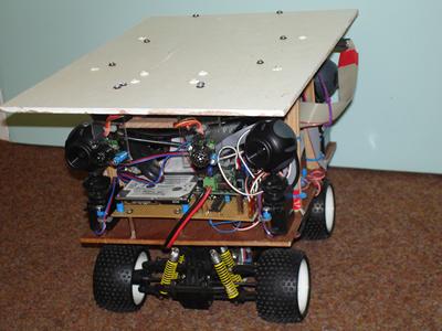 One of the AGVs used at Southampton for testing vehicle autonomy and control systems