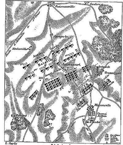 Position of the troops