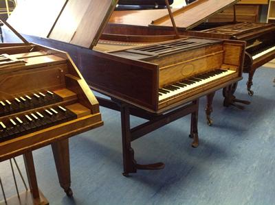 Feldberg harpsichord and Broadwoods of 1796 & 1828