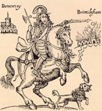 Rupert's dog was reputed to be a witch or 'familiar spirit'