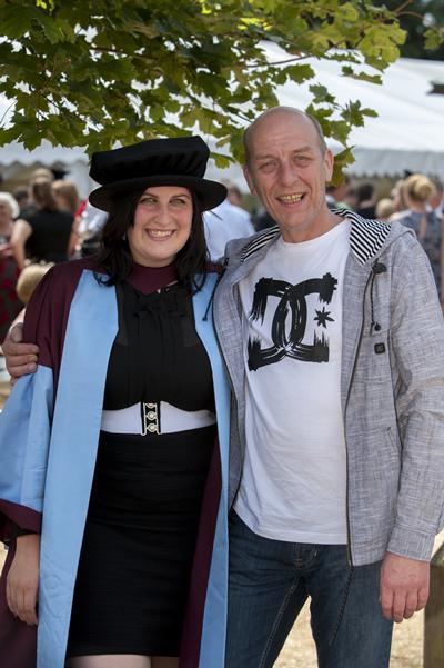 PhD Chemistry graduate Christianne Wicking and sailor father John Wicking