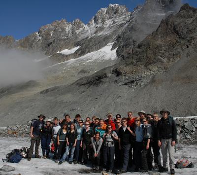 BSc Geography students in Arolla