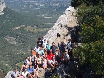 Geology students in the field
