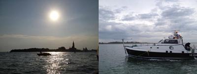 (a) Venice Lagoon and (b) CNR's LITUS coastal research vessel
