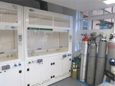 Two metal-free fume cupboards for sample preparation and acid handling