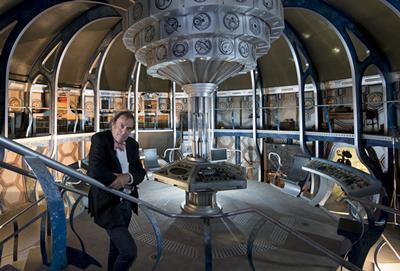 Michael Pickwoad in the TARDIS