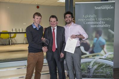 Tony receiving his award