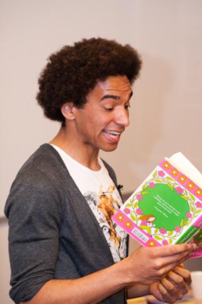 Performing at the Creative Writing Event 2013